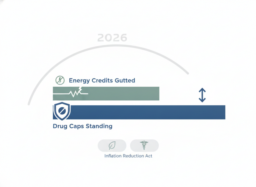 What's Left of the Inflation Reduction Act 2026: Energy Credits Gutted, Drug Caps Standing
